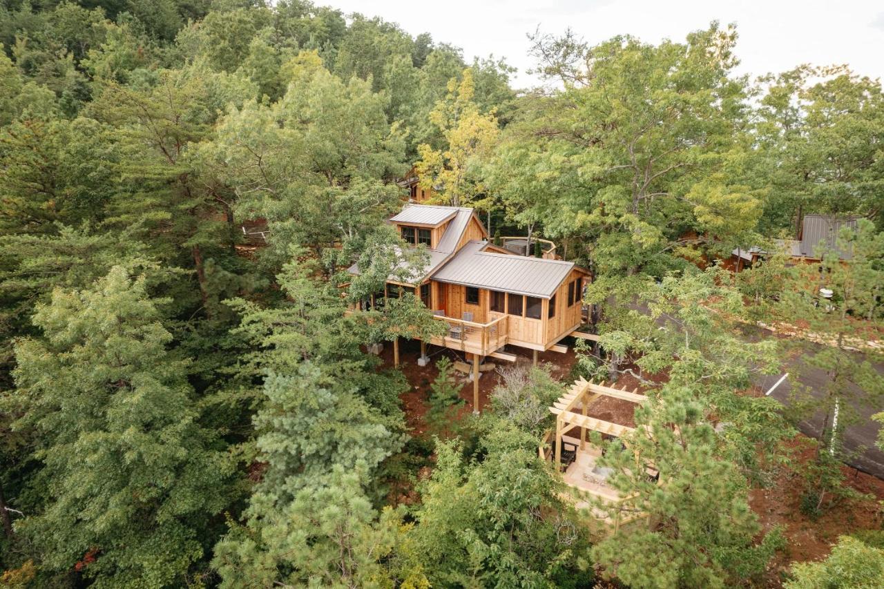 The Blackjack Oak In Treehouse Grove At Norton Creek 蓋特林堡 外观 照片